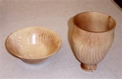 Ash bowl and vase by Frank Hayward